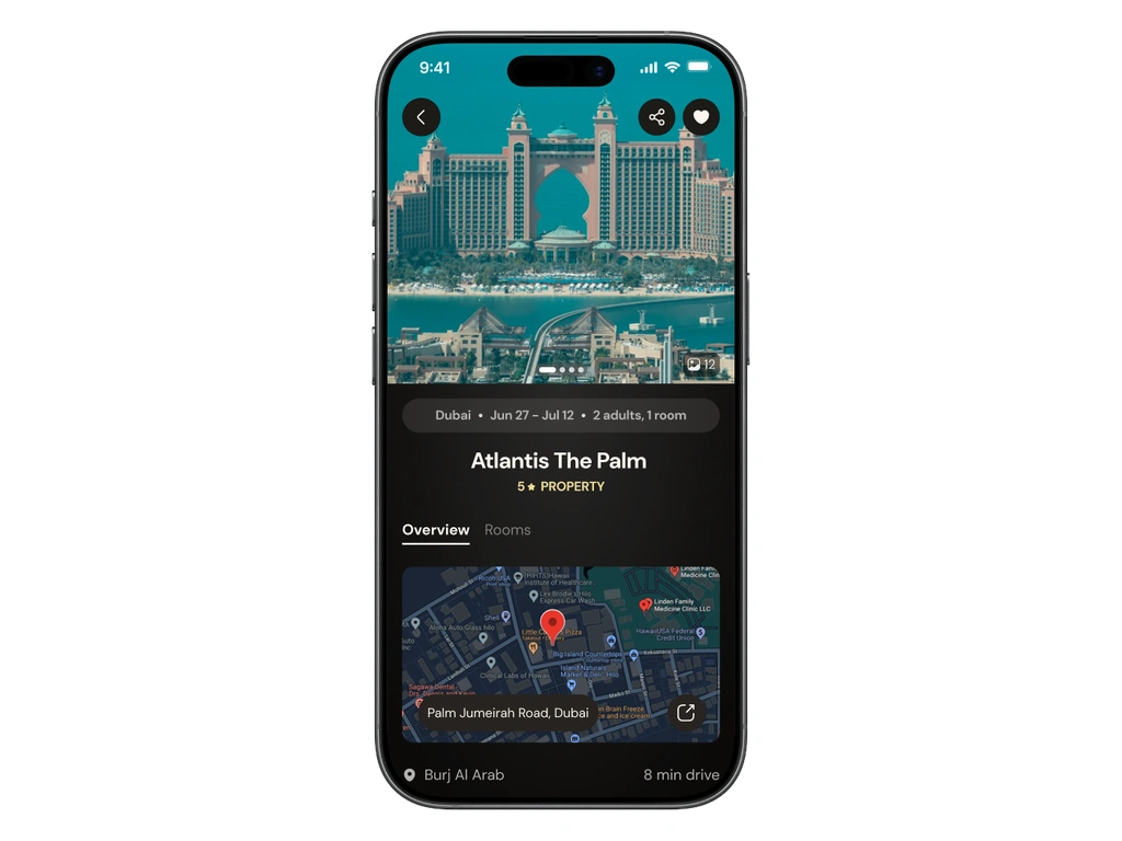 Wellim stay at Atlantis The Palm, on the overview tab