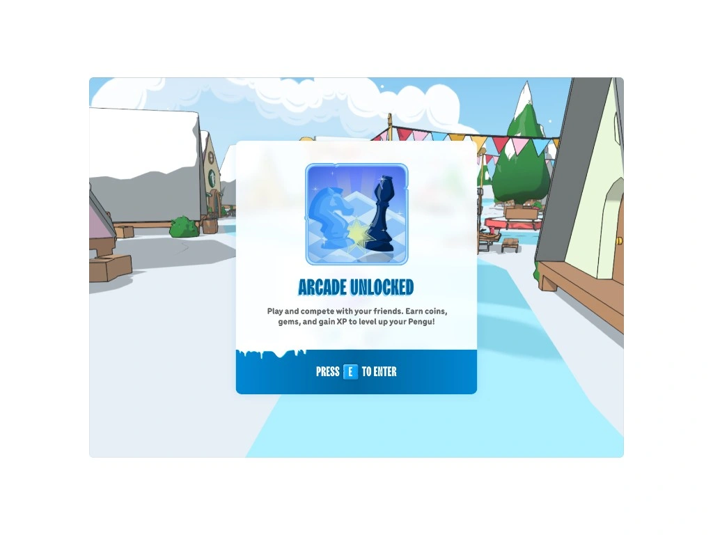 Arcade unlocked prompt